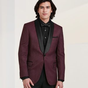 EN348 Slim Fit Jacquard Tuxedo