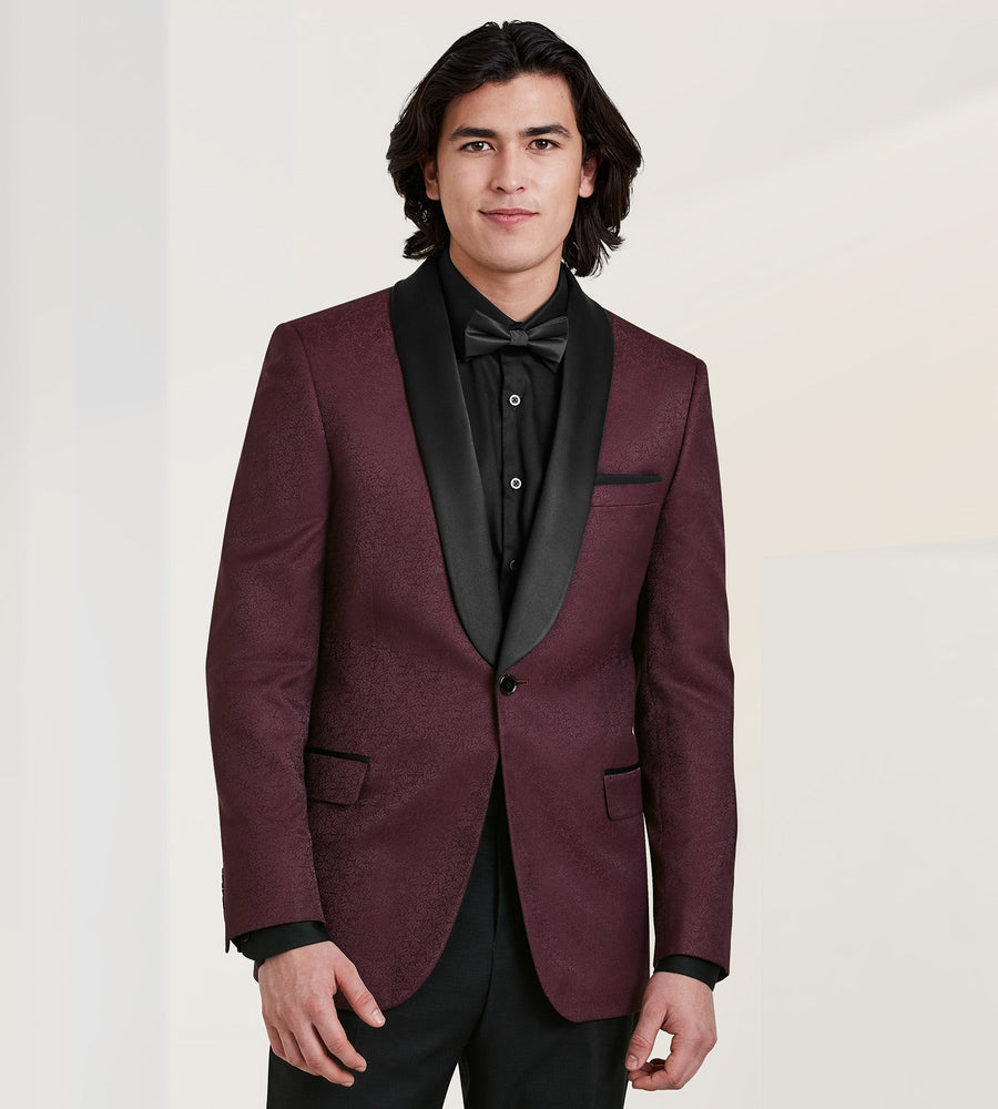 EN348 Slim Fit Jacquard Tuxedo