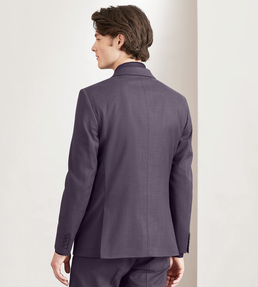 EN345 Slim Fit Deep Purple Solid Suit - Image 3