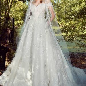 EN322 Embellished Off-Shoulder Ball Gown